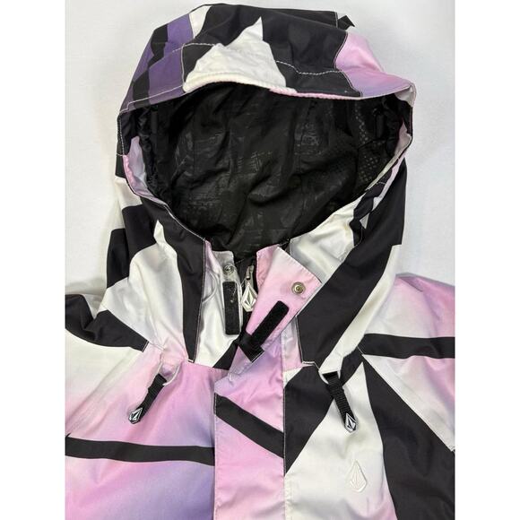Volcom Nimbus Snowboard Ski Jacket Thermal Geometric Pattern Medium - Picture 12 of 13